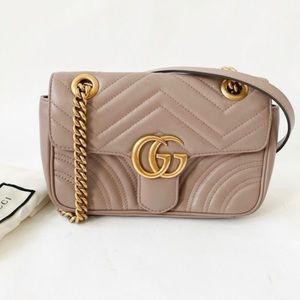 GUCCI MARMONT MINI MATELASSE SHOULDER BAG